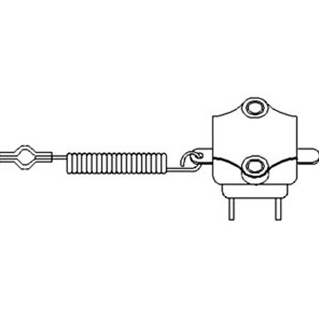 Aftermarket Tractor Brake Light / Differential Lock Switch Fits Massey Ferguson 1874709M1